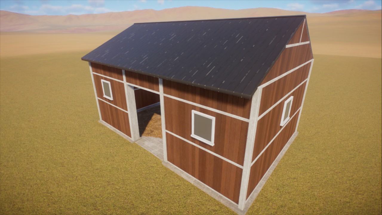 BG Medium 3x2 Barn Style Shelter