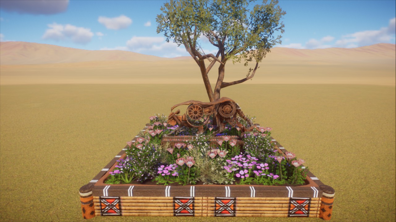 Large Metal African Lion Planter