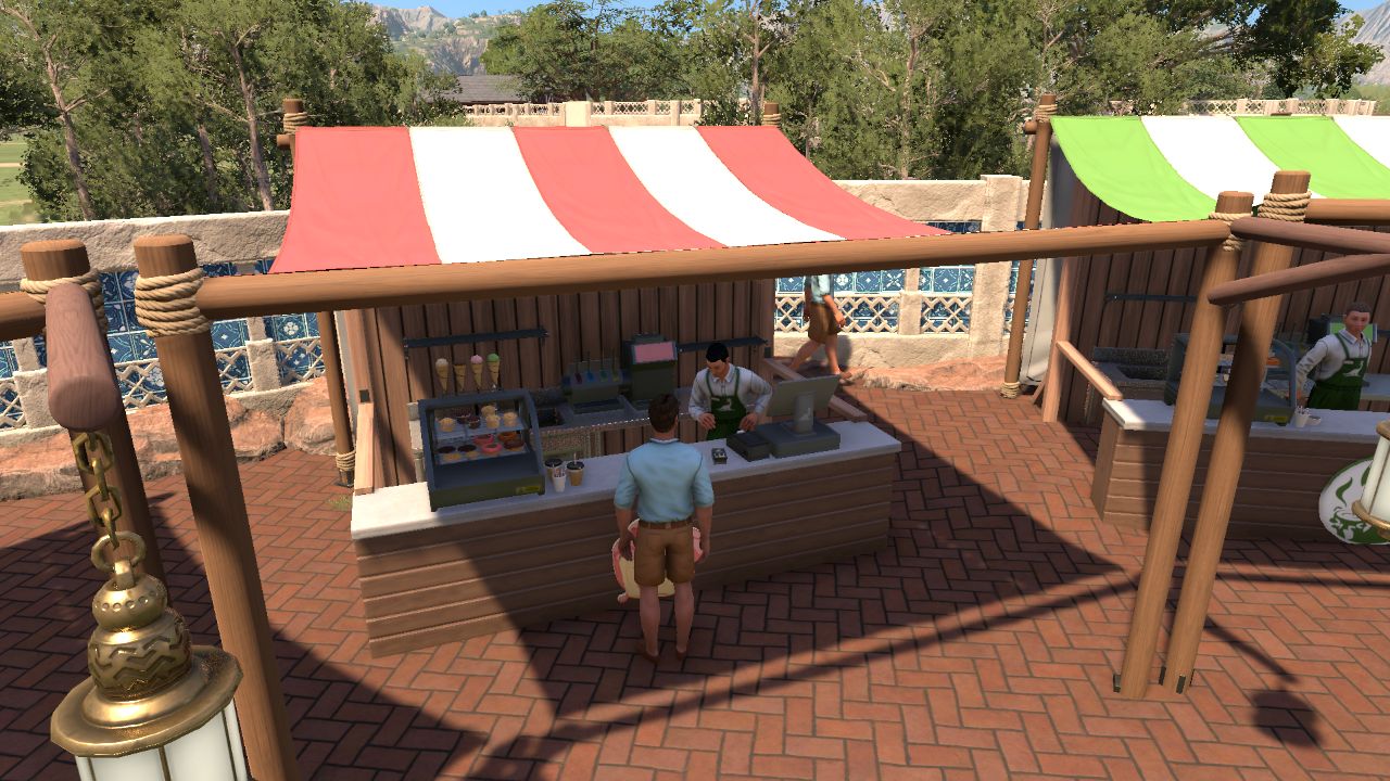 Food market stall