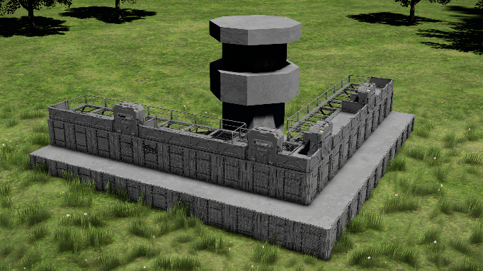 [MAP] - Military Tower Barrier - Corner - preview