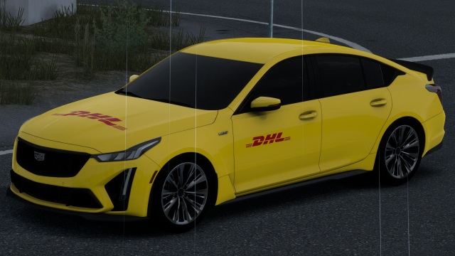 DHL CADILLAC CT5-V BLACK WING 2022 ETS2 BY RODONITCHO MODS 1.0 1.54 20 04 2025