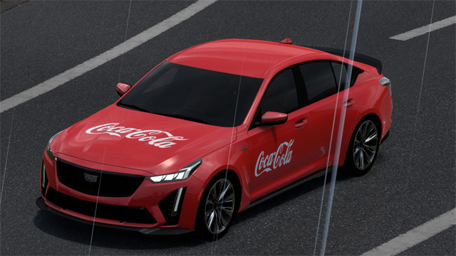 COCA-COLA CADILLAC CT5-V BLACK WING 2022 ETS2 BY DN MODDING, NIMIT, RODONITCHO MODS 1.0 1.54 22 04 2025