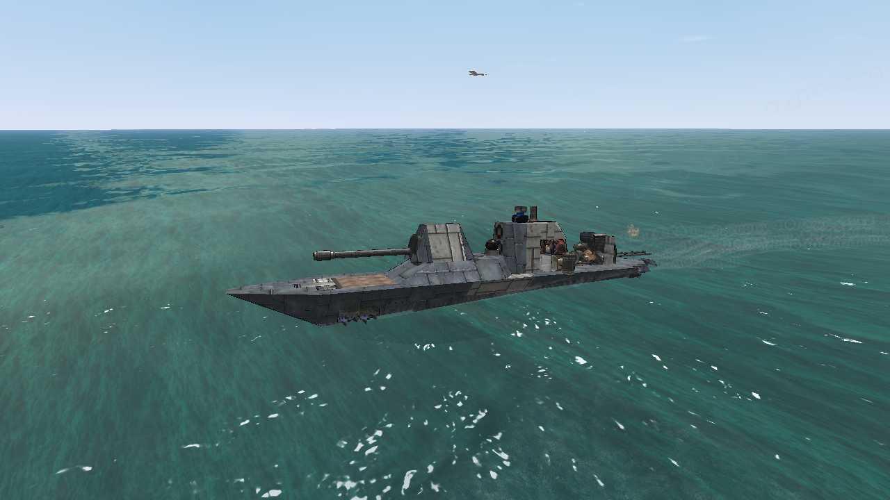 A VERY small warship
