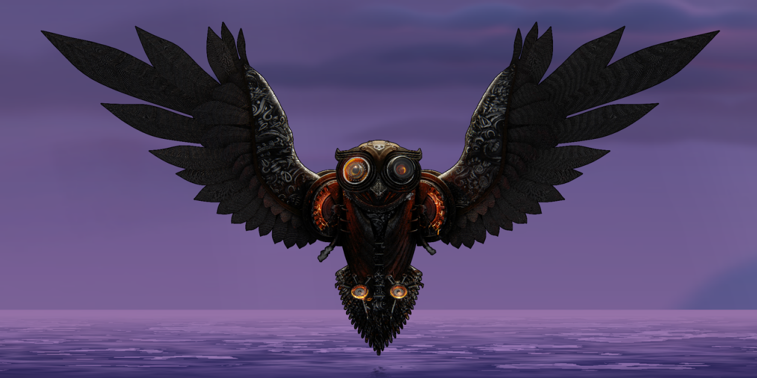Steampunk Owl (8K UHD)