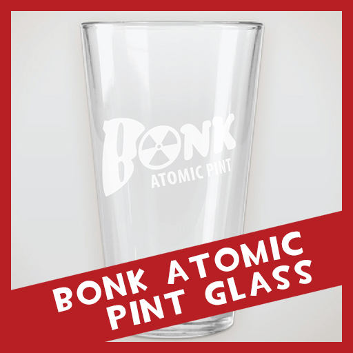 Bonk Atomic Pint Glass