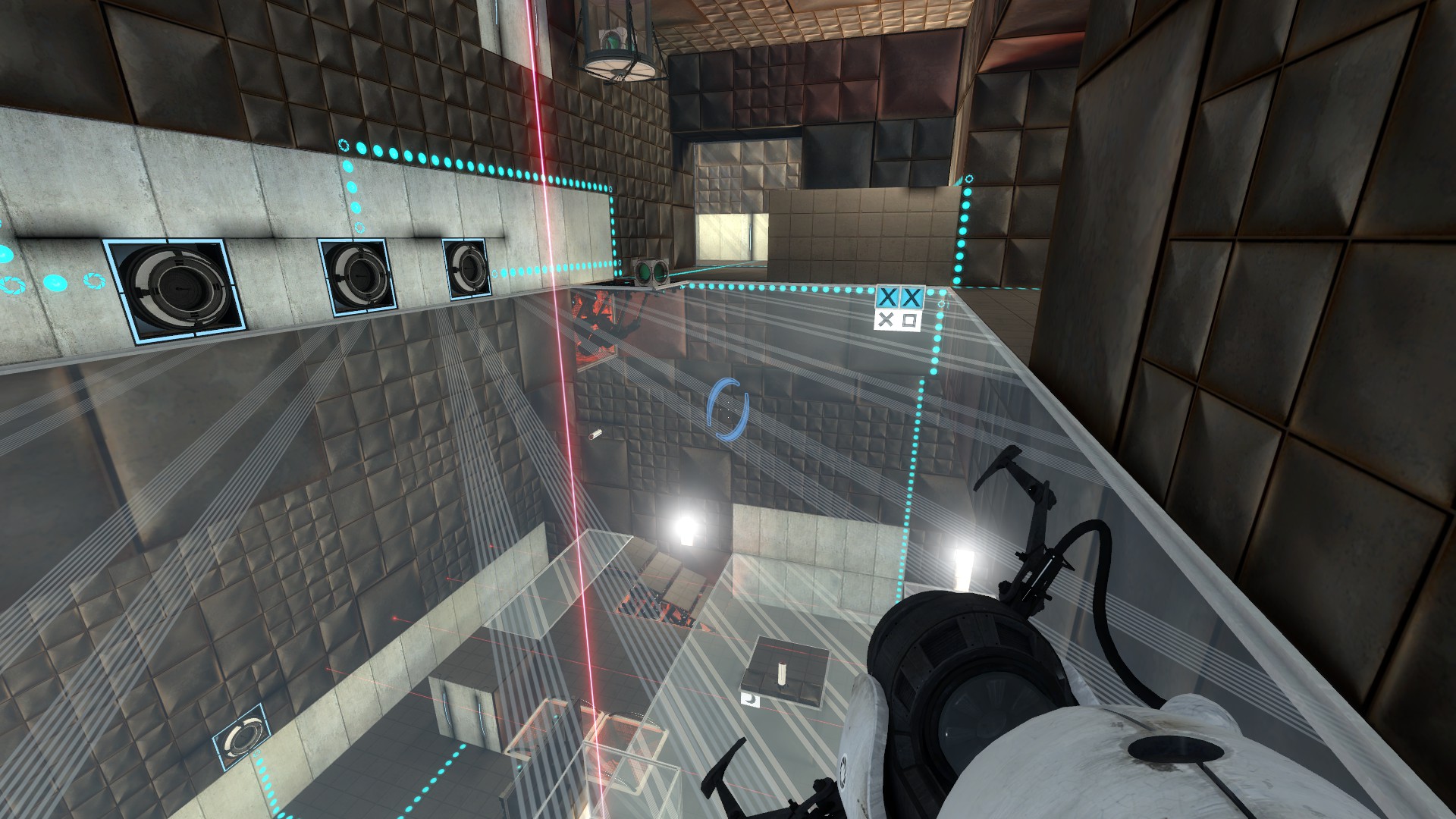 Portal 1 set. Test no. 3
