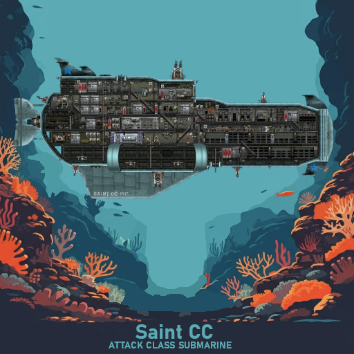 Saint CC-Class Submarine – Barotrauma Mod