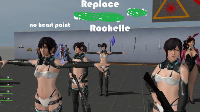 DOAXVV Nagisa Rubber Black (Rochelle) v2
