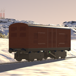 SR 3101 Covered Carriage Truck Utility Van - Bogies