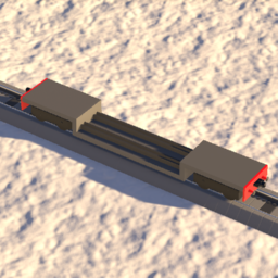 Low Loader Wagon - Rails