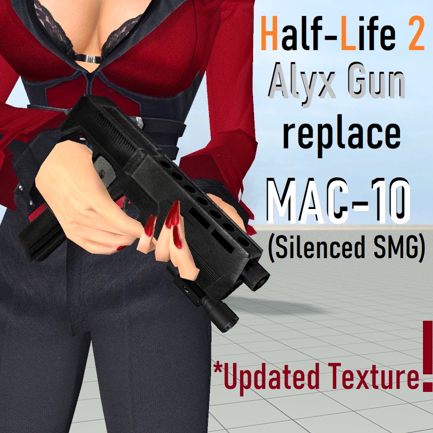 HL2 Alyx Gun (HQ) (Mac-10)