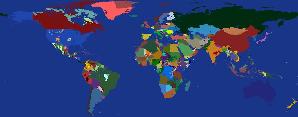 Realistic World Map