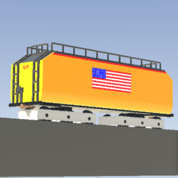 Union Pacific Auxiliary Water Tender (Yellow Flag) - Copy