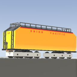 Union Pacific Auxiliary Water Tender (Yellow with Small Text)