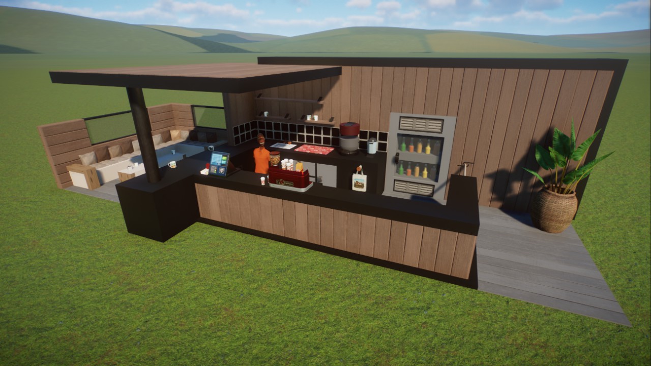 Small Modern Shop Kiosk