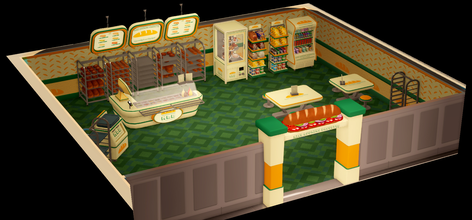 Nice Looking Baguette Cafeteria Pack