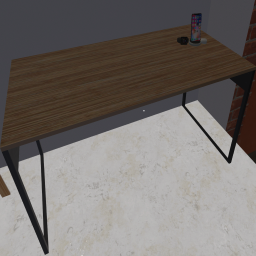 Modern Wooden Desk Butternut Wood