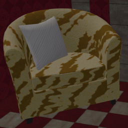 Traditional Armchair Animal Pattern