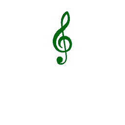 Treble Clef Green
