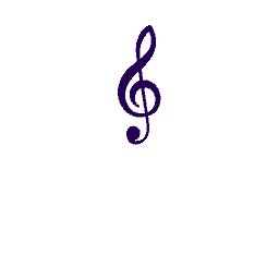 Treble Clef Purple
