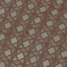 10x10 Pastel Terracotta Flower Pattern Porcelain Floor Tile
