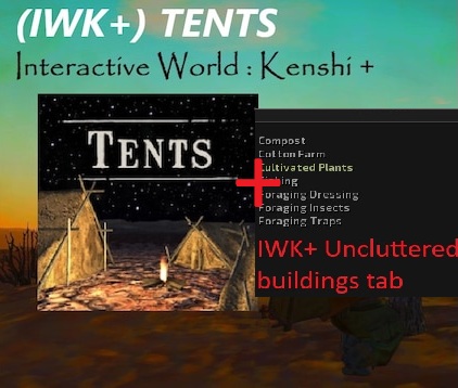 Uncluttered buildings tab - IWK+ Tents