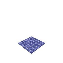 3x3 Ceramic Painted Tiles Opale Blue