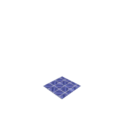 2x2 Ceramic Painted Tiles Opale Blue