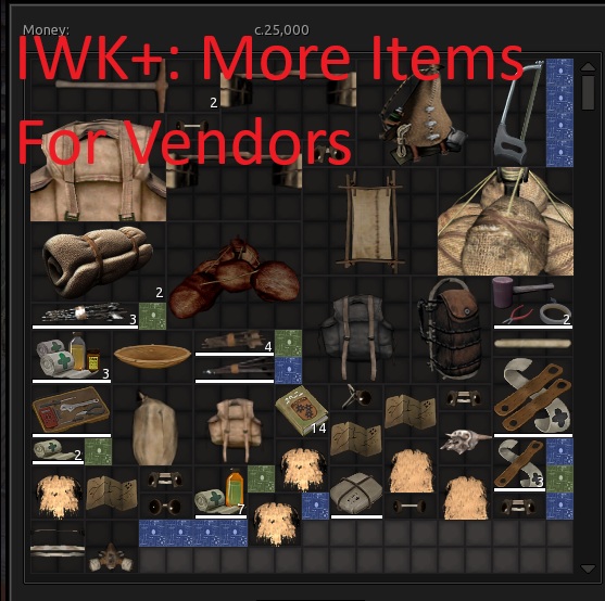 IWK+: More Items for Vendors