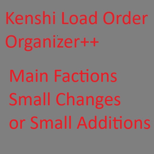 [5.1.2] MOD ORGANIZER: Main Factions Small Changes or Small Additions