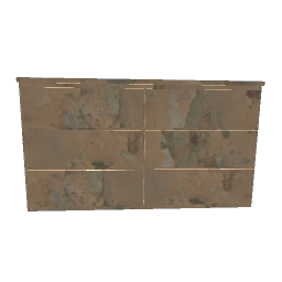 Double Dresser Crackling Tan Paint