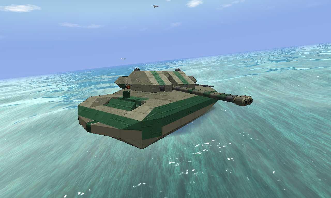 a ship trapped in a tanks body