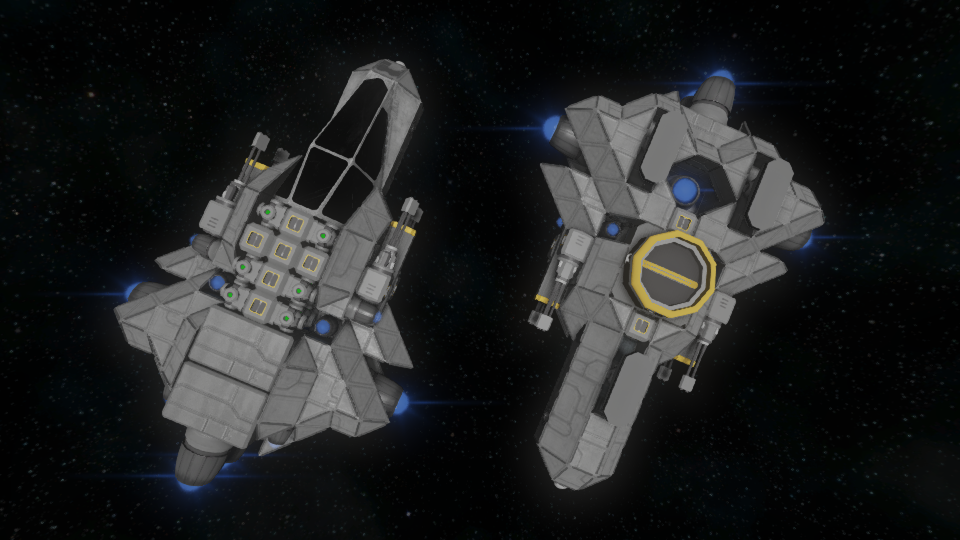 Grey Planetary Strafe Fighter