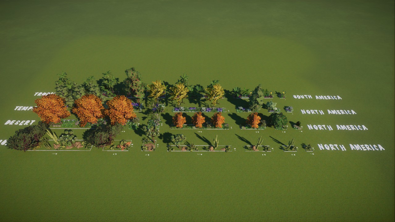 Bed flower pack - America (Basic version)