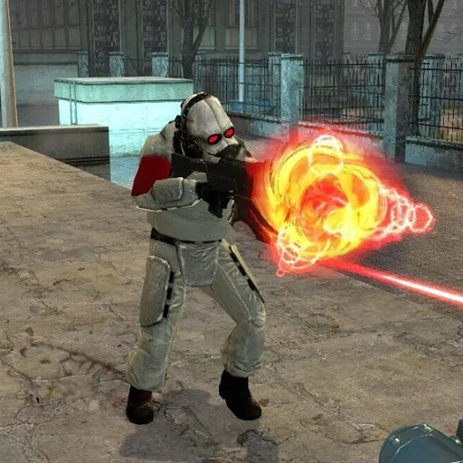 Red AR2 Muzzle flash