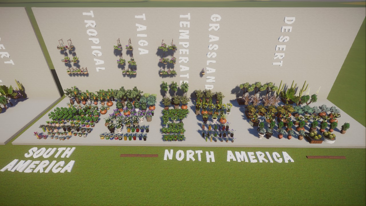 Potted plant pack - America (DLC needed)