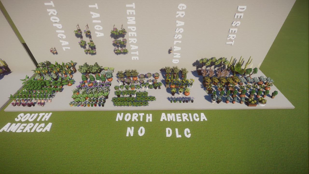 Potted plant pack - America (Basic version)