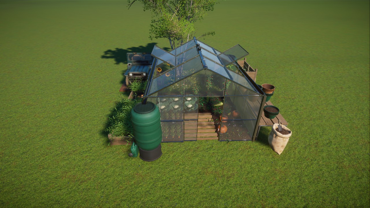 Conservation scenary - vegetable greenhouse