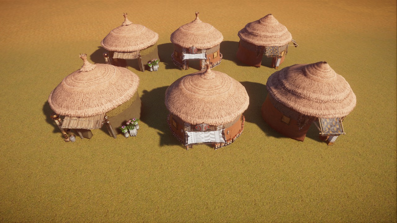 African hut - empty shop pack