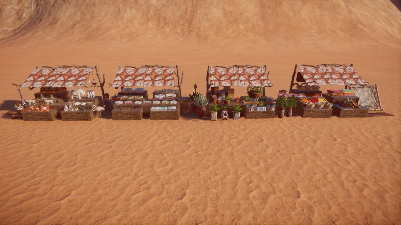 North african market scene