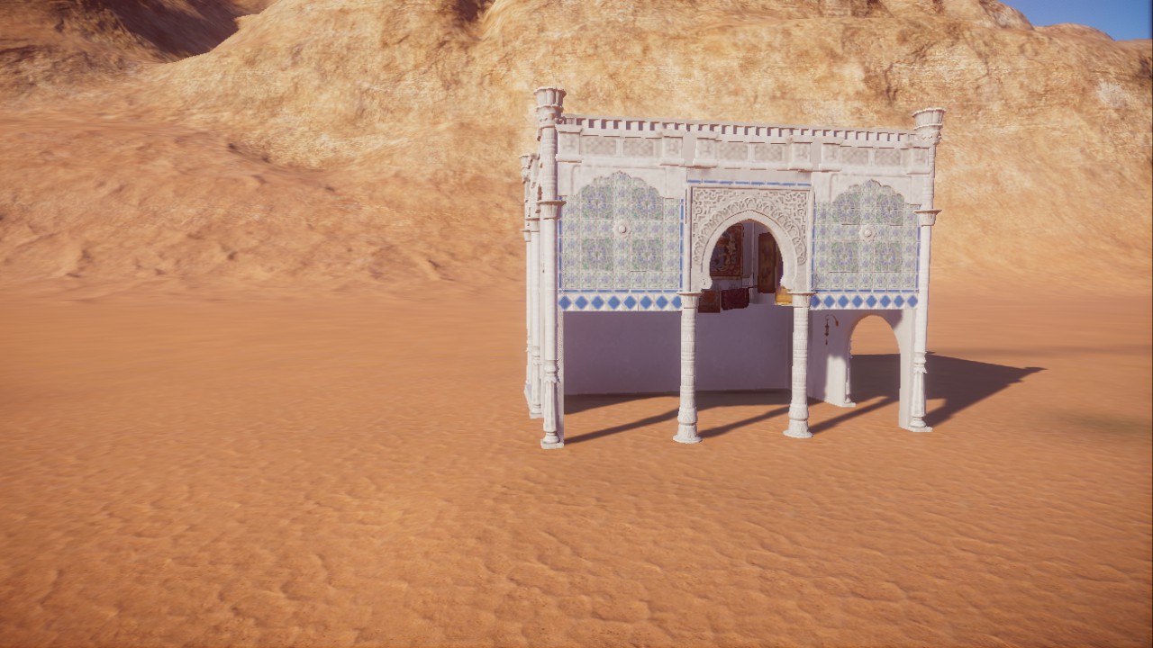 North African talk seating shelter