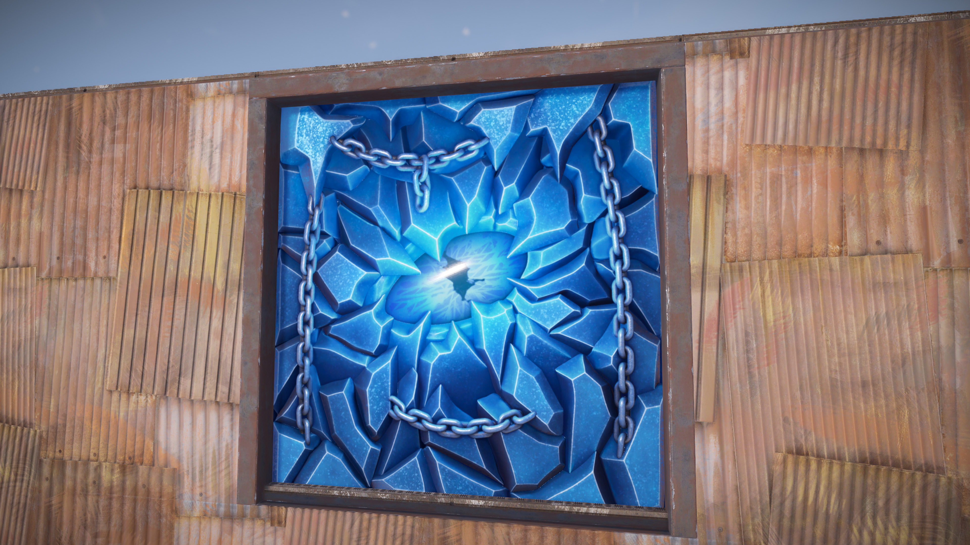 Ice Eye Garage Door