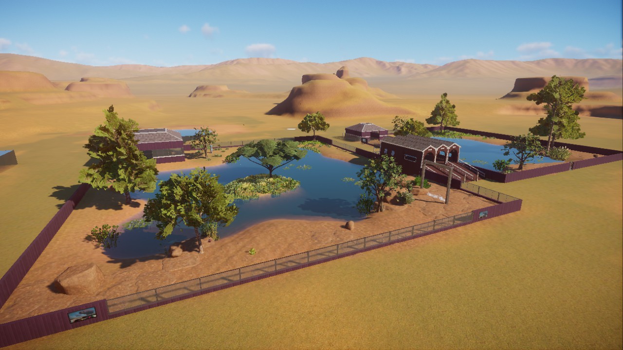 Aquatic hippopotamus habitat