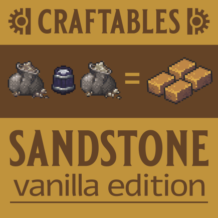 Craftables - Sandstone (Vanilla Edition)
