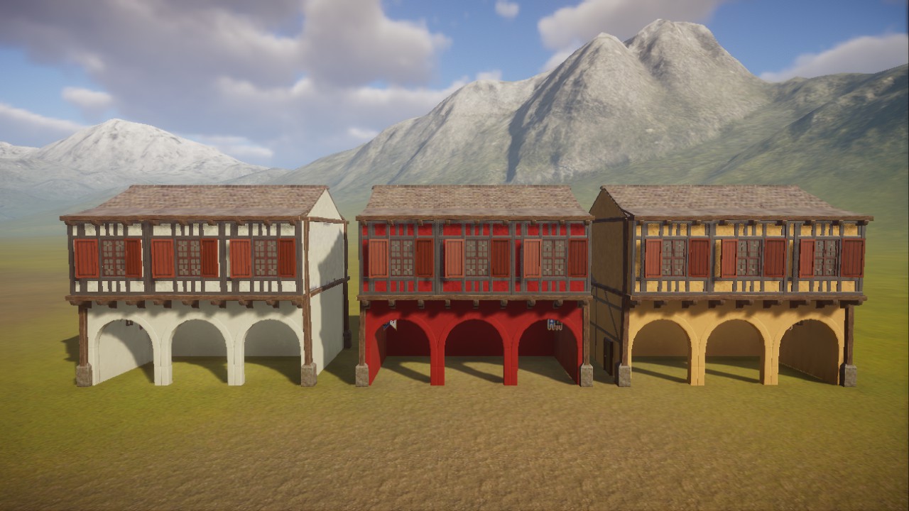 European talk seating shelter (half-timbered)