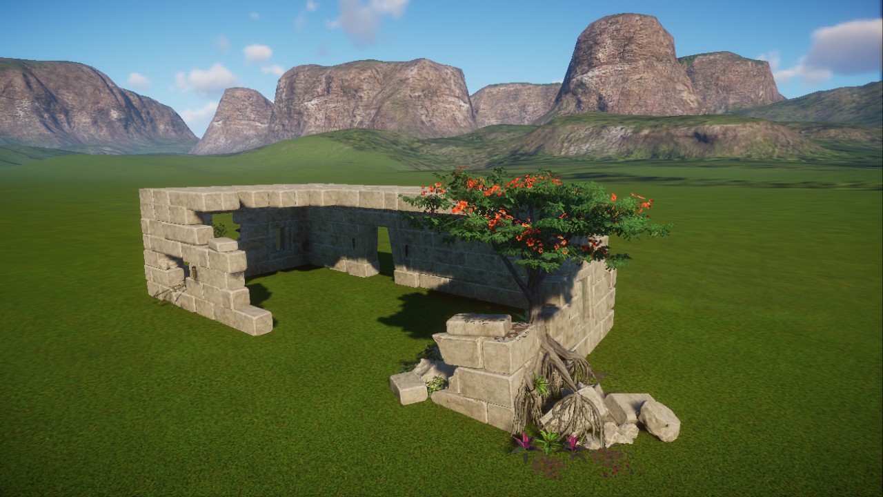 South america ruin temple
