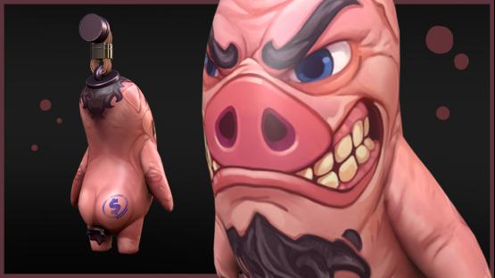 NASTY PIGGY CHARM