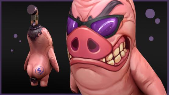 NASTY PIGGY CHARM