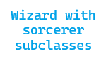 Wizard with Sorcerer Subclasses added