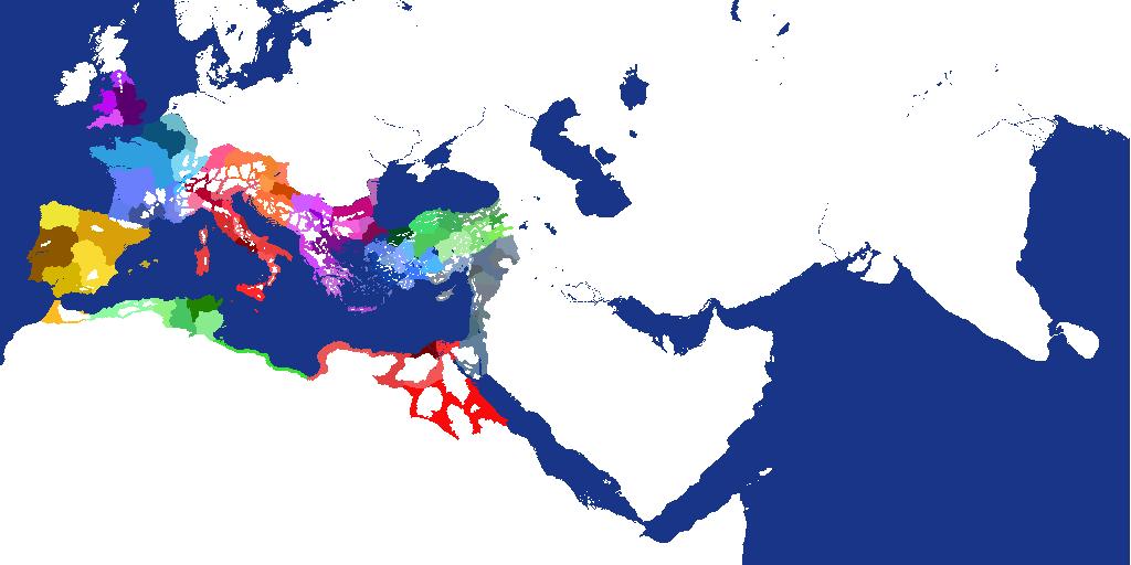 Roman Provinces 395 AD Independent Provinces